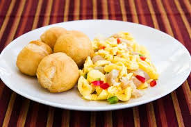 Ackee and saltfish dish
